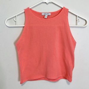 Coral crop top